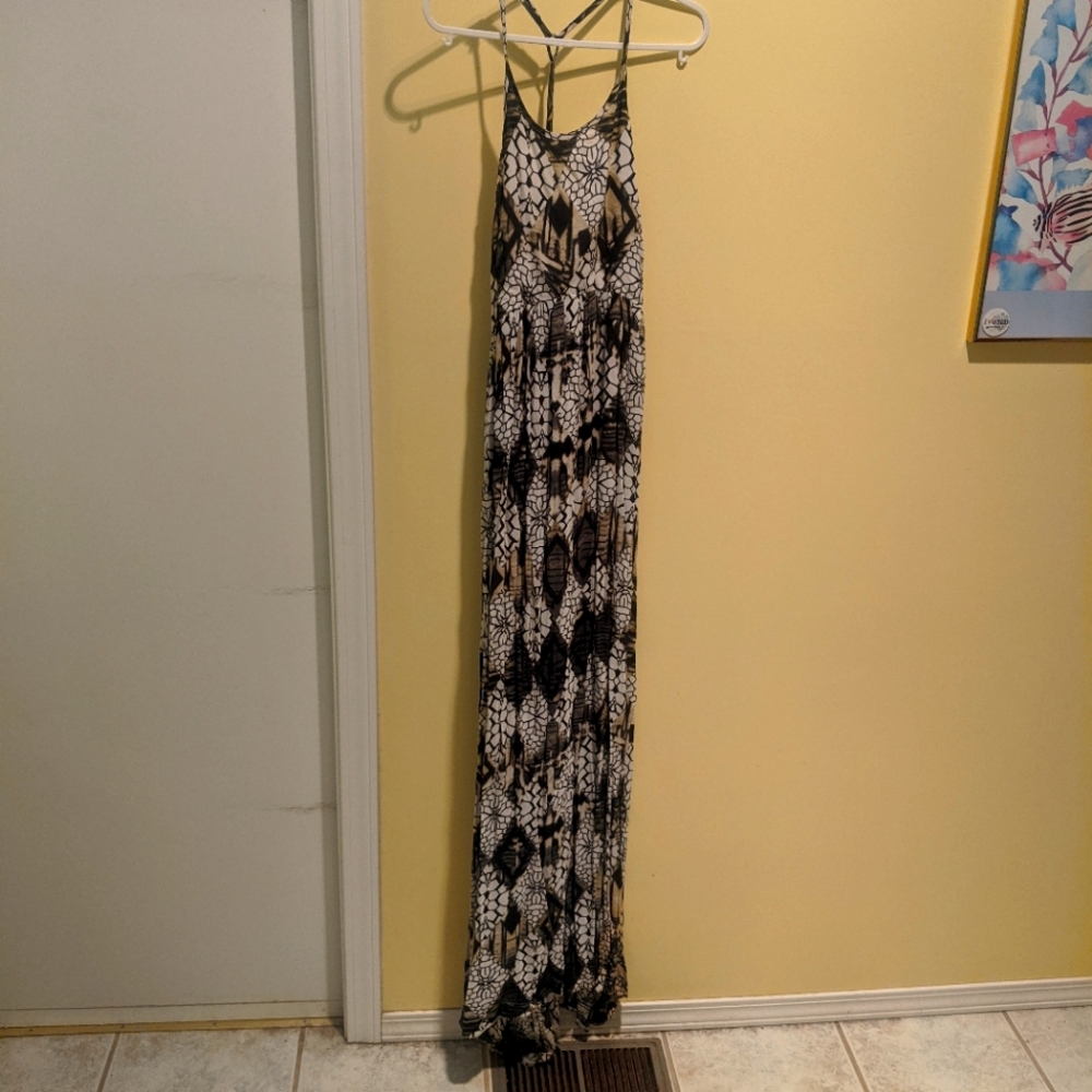 Flowy Light Summer Dress with Low Back
